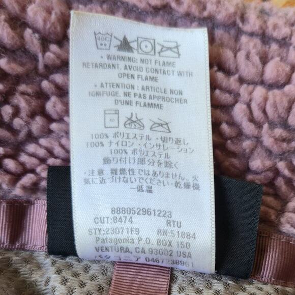 Patagonia Womens 2009 Retro-X Deep Pile Full Zip Jacket Purple Size S 23071F9 - Picture 9 of 11